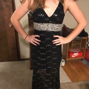 Black formal dress